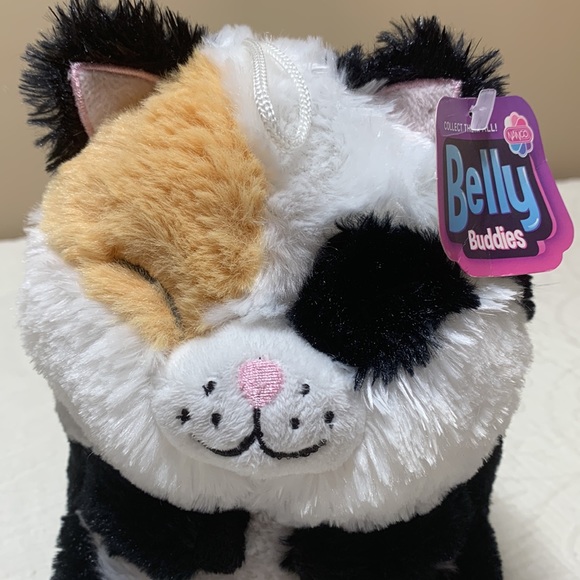 8” Belly Buddies Calico Cat Plush - Picture 7 of 10